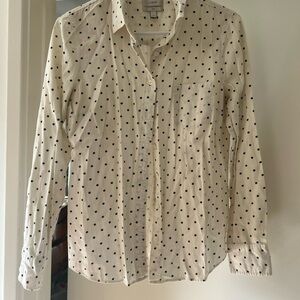 Polka Dot Button-Up Shirt